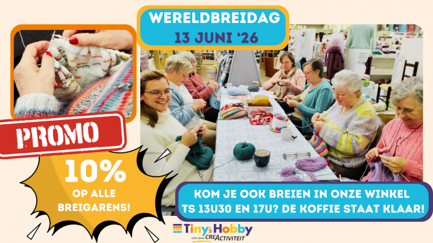 Zaterdag 13 juni is het Wereldbreidag!